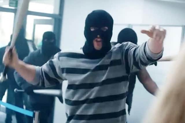 A scene from the ad