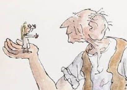 Illustration from the BFG, one of Roald Dahl's famous books