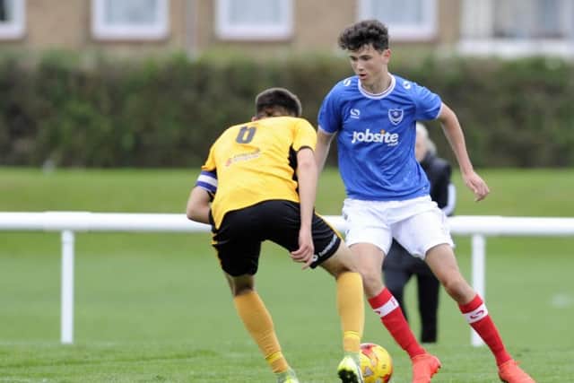 Leon Maloney was on target for Pompey Academy against AFC Bournemouth. Picture: Ian Hargreaves