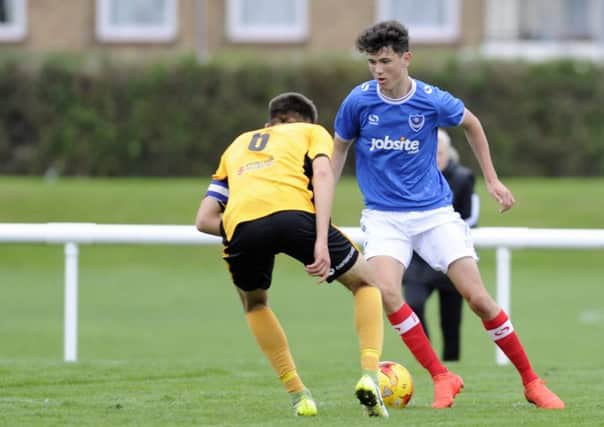 Leon Maloney was on target for Pompey Academy against AFC Bournemouth. Picture: Ian Hargreaves
