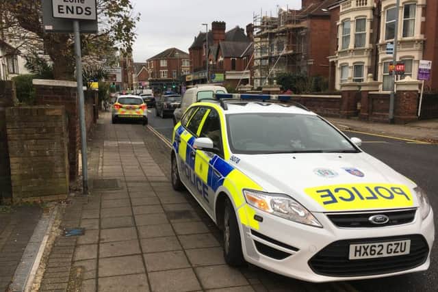 Police in Victoria Road North, Southsea Picture: Ben Fishwick