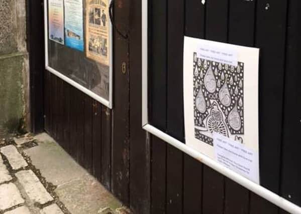 Holly V Maslen's artwork out for Free Art Friday at The Square Tower