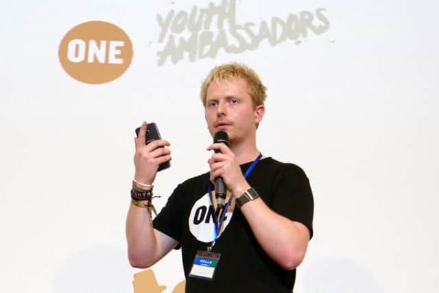 Oliver Templeman at the ONE Campaign's summit around the EU budget