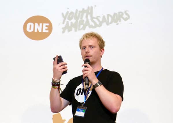 Oliver Templeman at the ONE Campaign's summit around the EU budget
