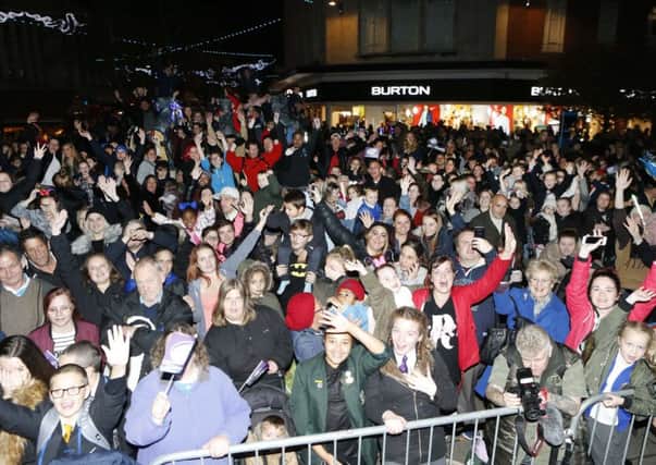 Eager crowds at the Christmas lights switch-on in Commercial Road, Portsmouth