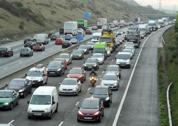 File photo of M27 motorway traffic queuing between Fareham and Portsmouth

Picture: Paul Jacobs