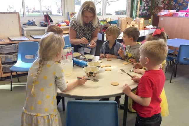 Year R getting creative making cookies
Picture: Aimee Rockett