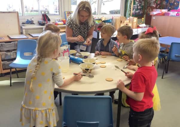 Year R getting creative making cookies
Picture: Aimee Rockett