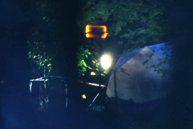 Forensic tent set up at the scene in Buckinghamshire 18503173-a1be-4e81-b4ed-66aceb68