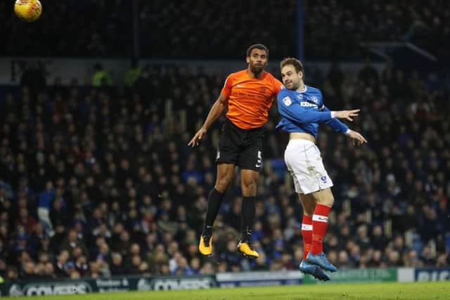 Brett Pitman scored for Pompey in their win against Southend. Picture: Joe Pepler/Digital South