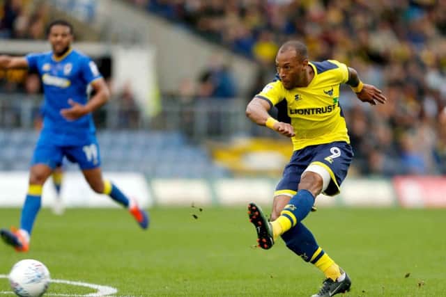 Wes Thomas netted for Oxford against Plymouth