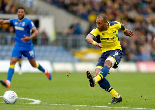 Wes Thomas netted for Oxford against Plymouth