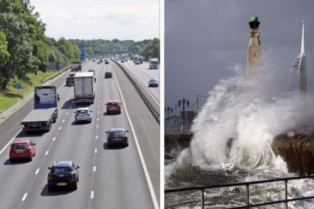 Gusts of up to 70mph could hit Portsmouth across the next couple of days