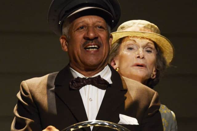 Sian Phillips and Derek Griffiths in Driving Miss Daisy. Picture by Nobby Clark