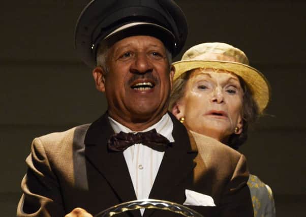 Sian Phillips and Derek Griffiths in Driving Miss Daisy. Picture by Nobby Clark
