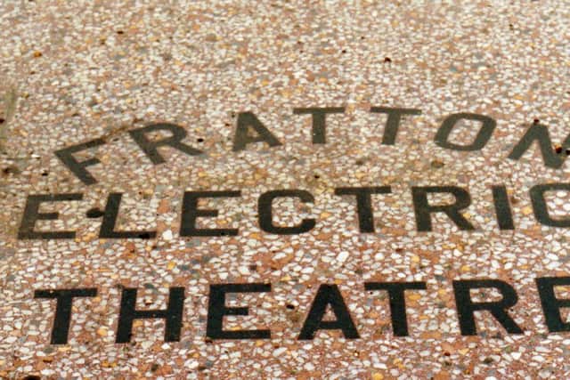 The mosaic outside the entrance to the former Fratton Electric Theatre. (Robert James)