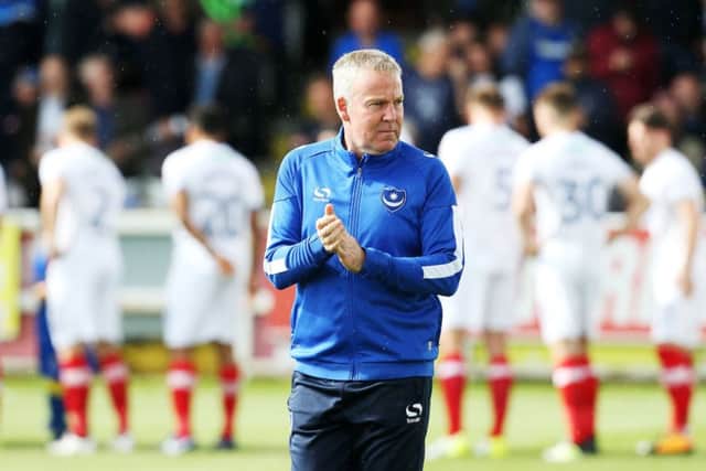 Pompey boss Kenny Jackett. Picture: Joe Pepler