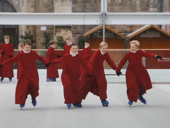 Choristers take to the ice